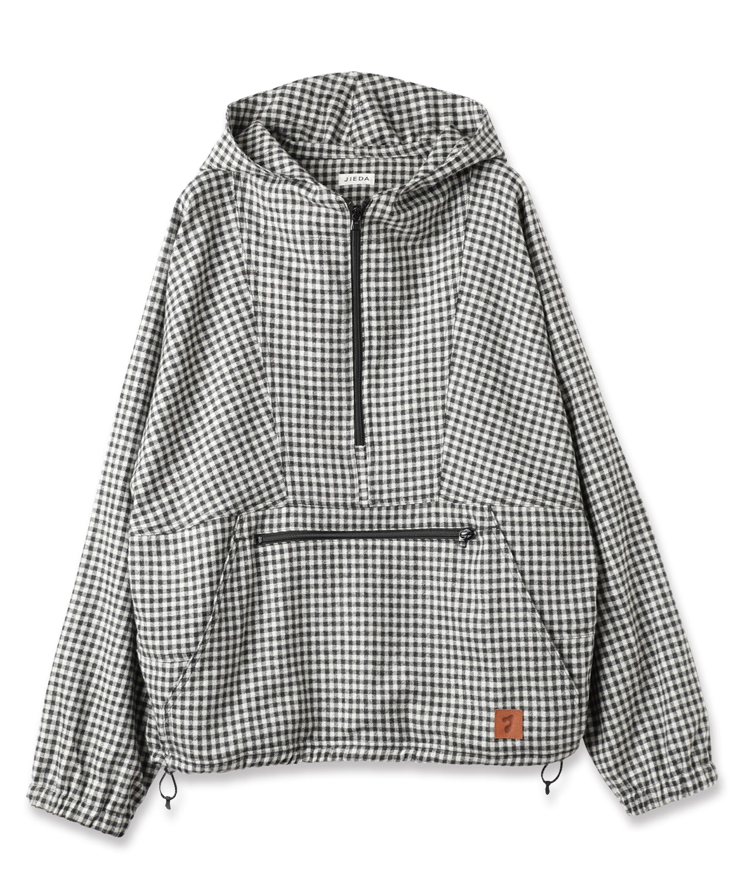 CHECK PULLOVER PARKA