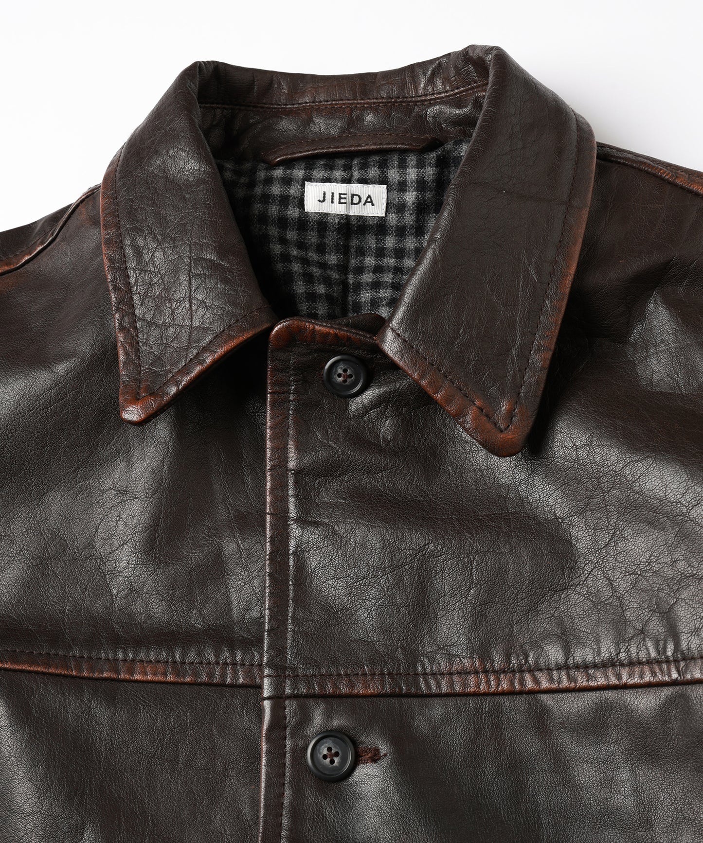 LEATHER CAR COAT