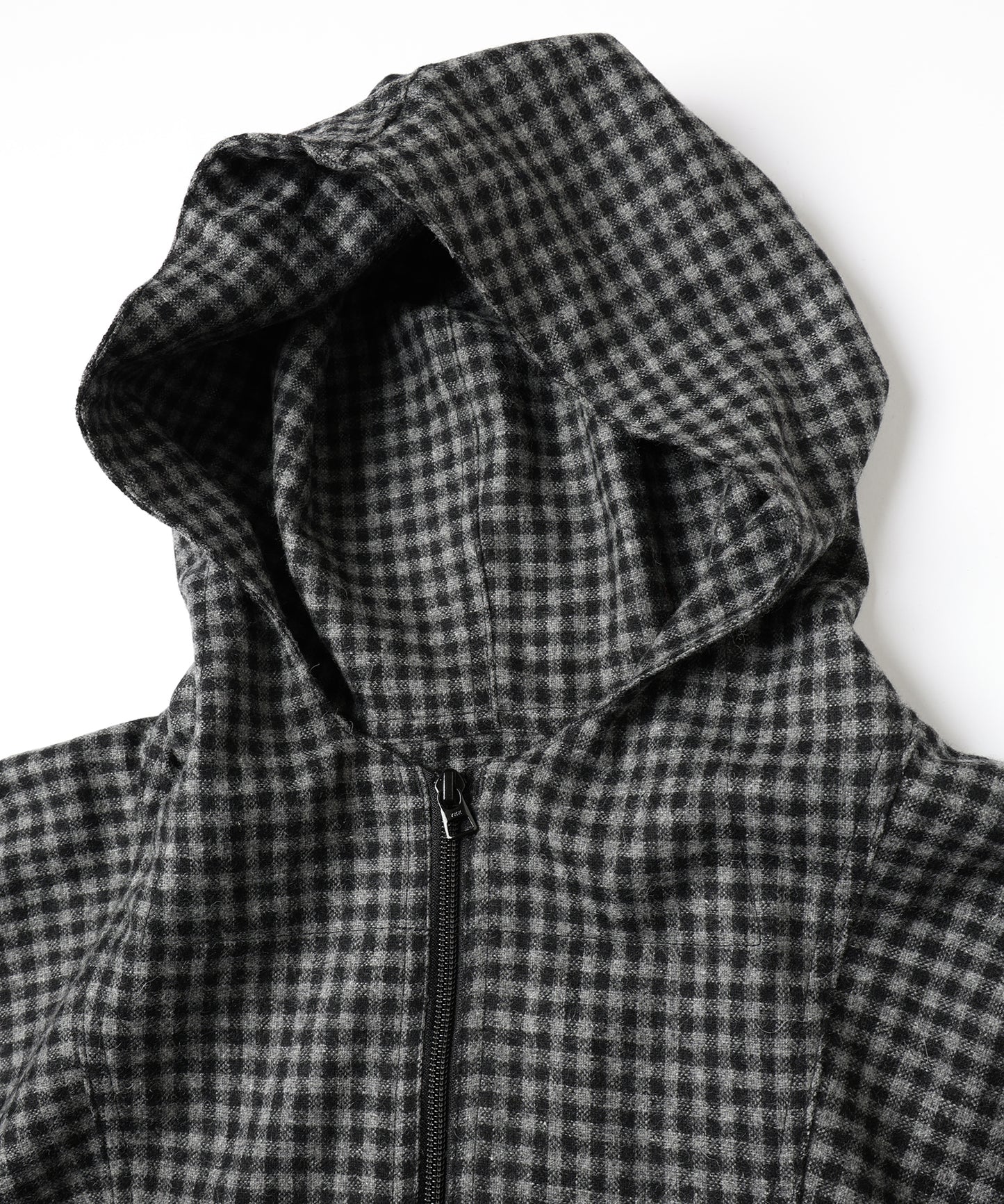 CHECK PULLOVER PARKA