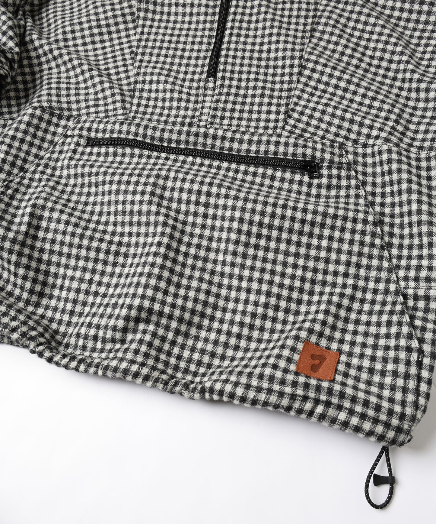 CHECK PULLOVER PARKA