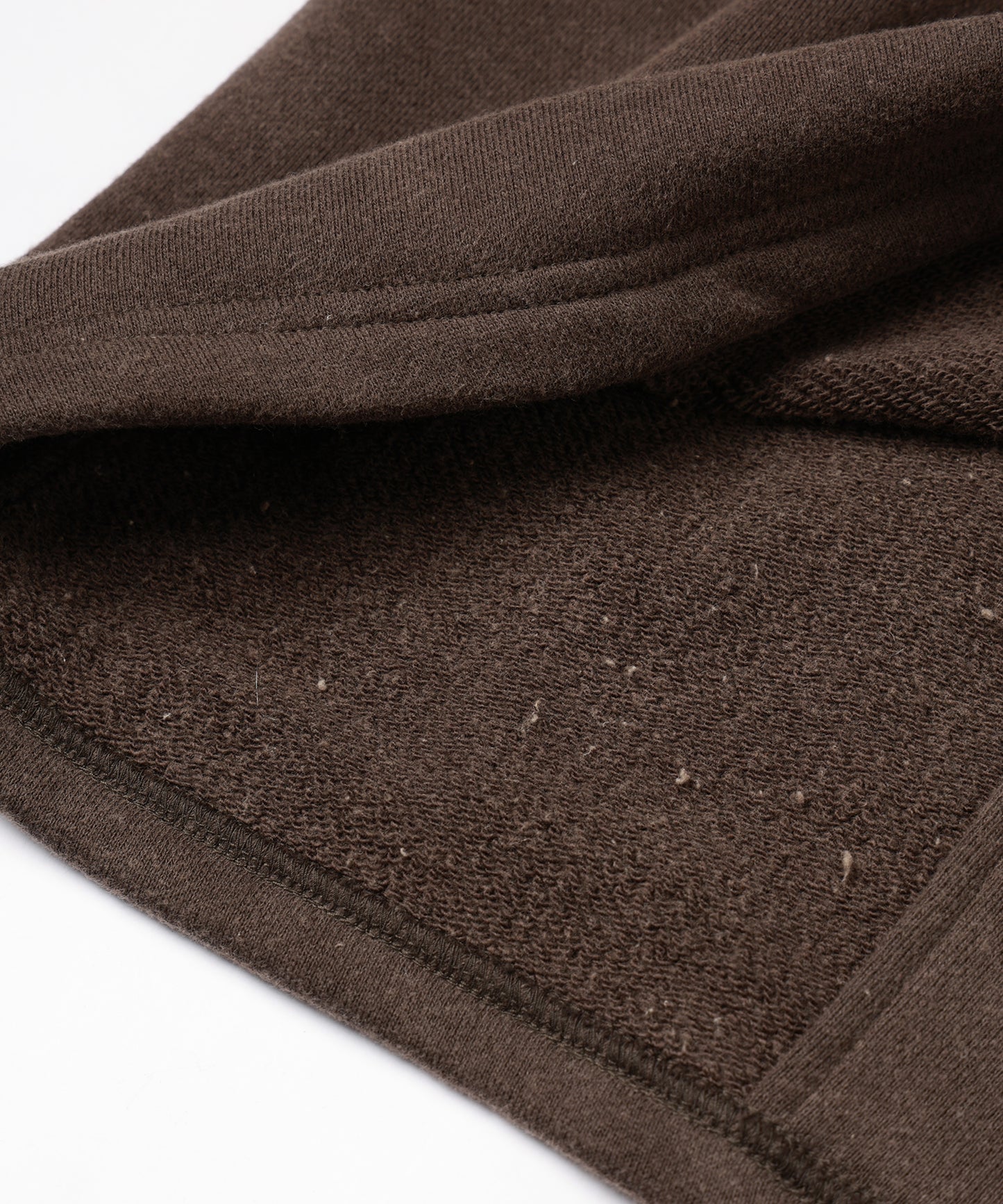 LEATHER COLLAR FADE SWEAT ZIP JACKET