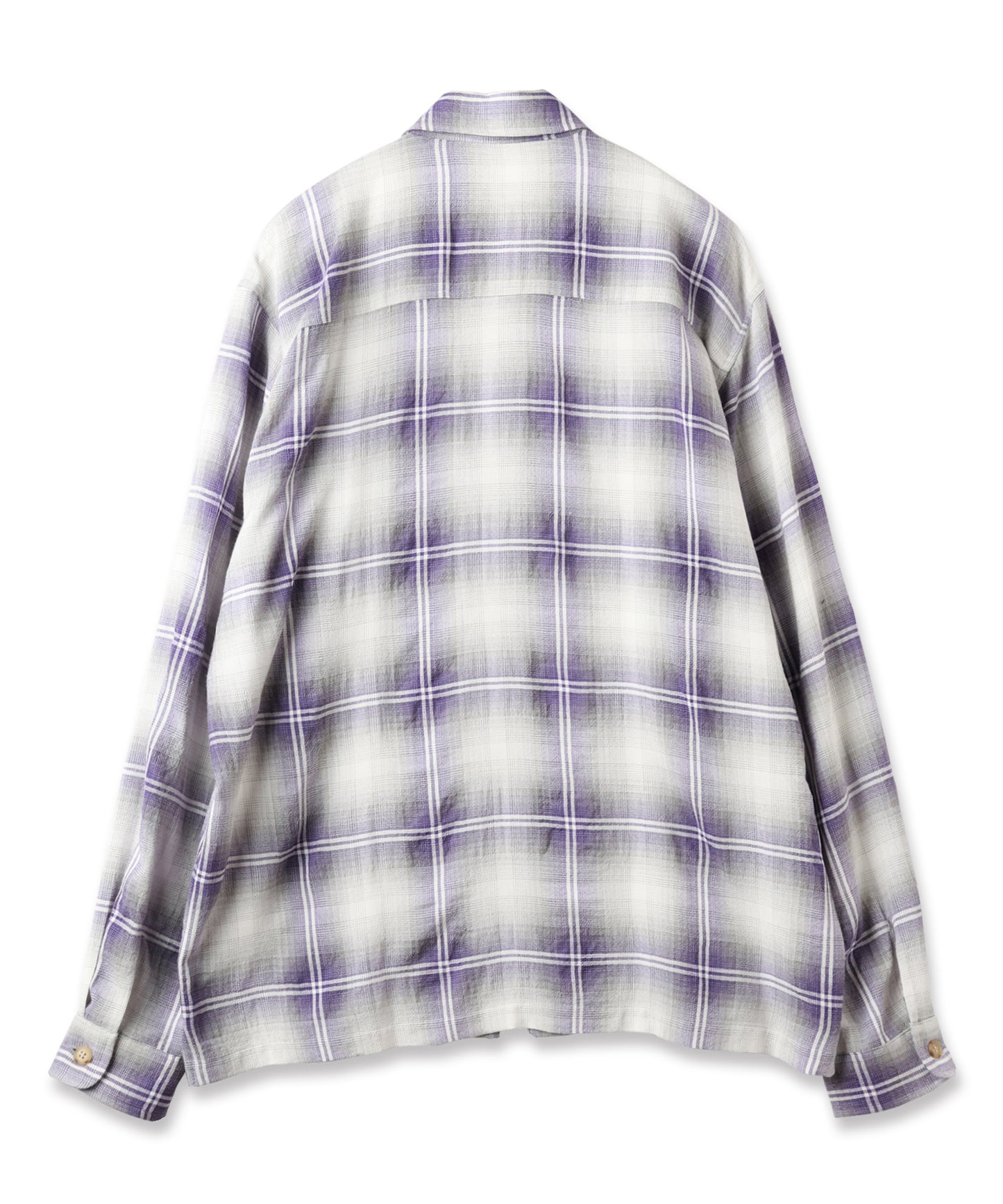 OMBRE CHECK ZIP SHIRT