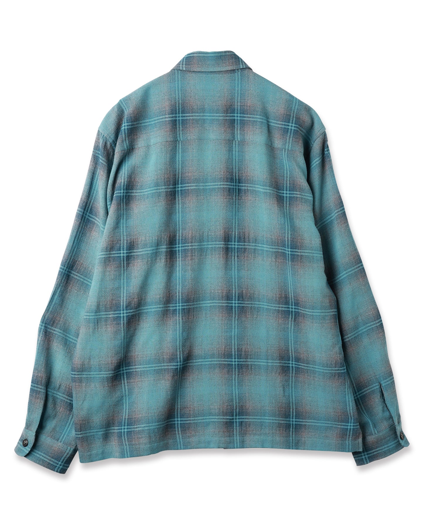 OMBRE CHECK ZIP SHIRT