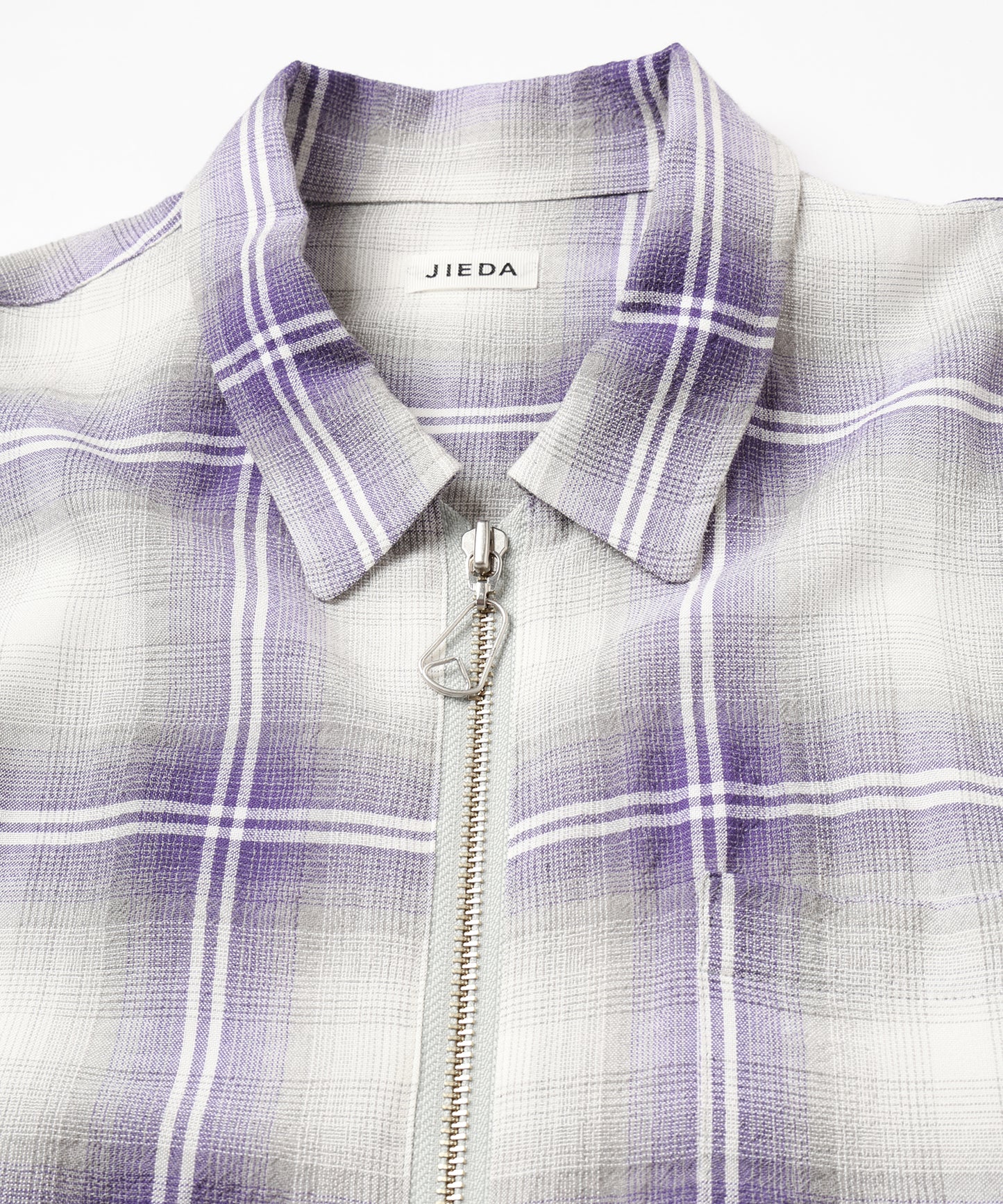 OMBRE CHECK ZIP SHIRT