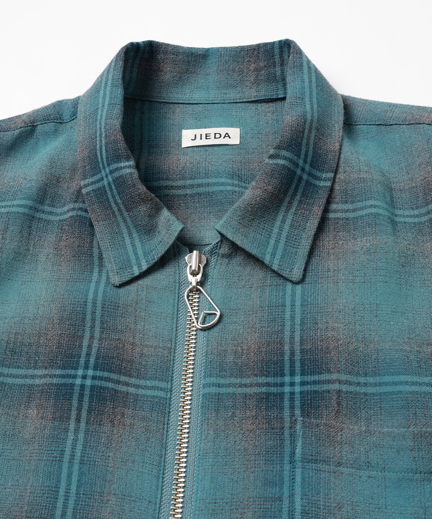 OMBRE CHECK ZIP SHIRT