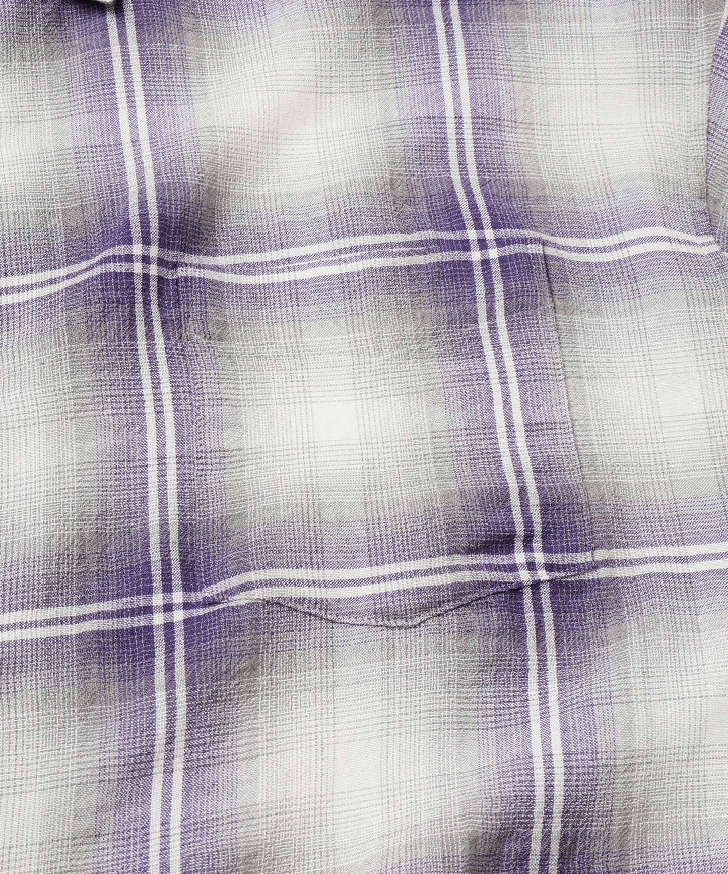 OMBRE CHECK ZIP SHIRT