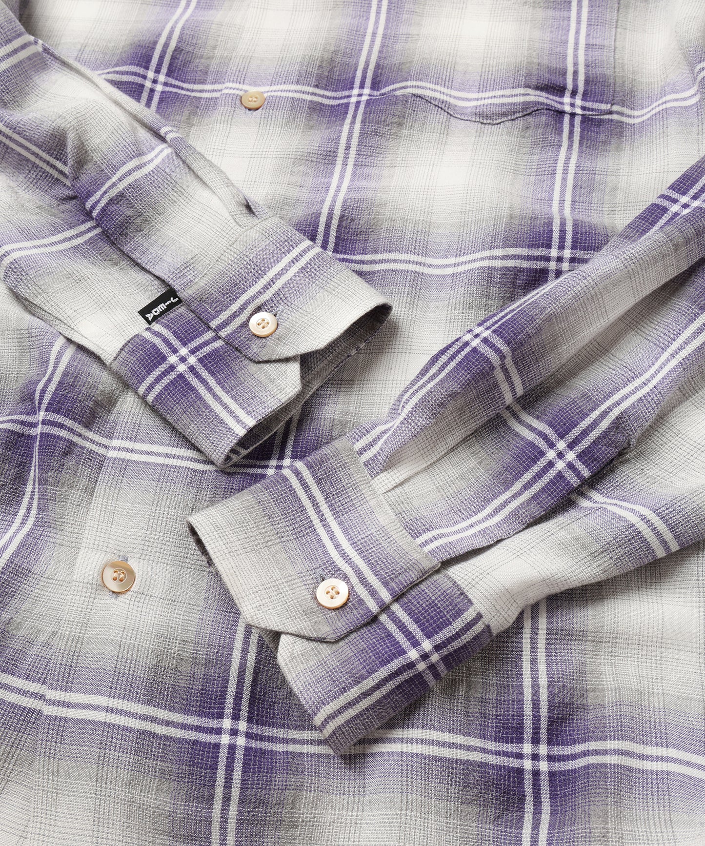 OMBRE CHECK ZIP SHIRT