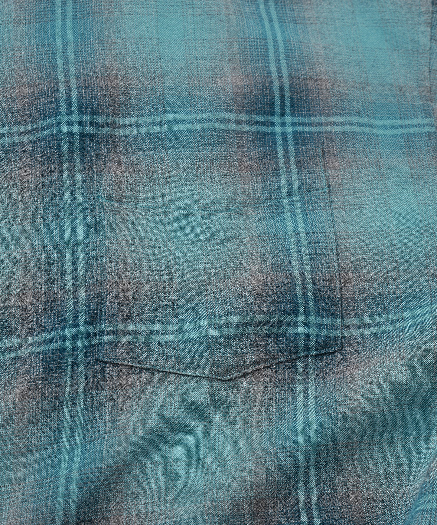 OMBRE CHECK ZIP SHIRT