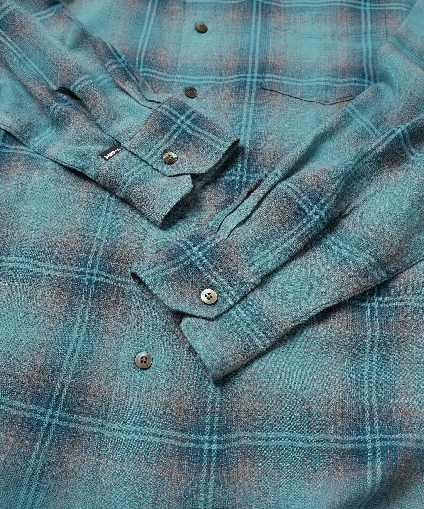 OMBRE CHECK ZIP SHIRT