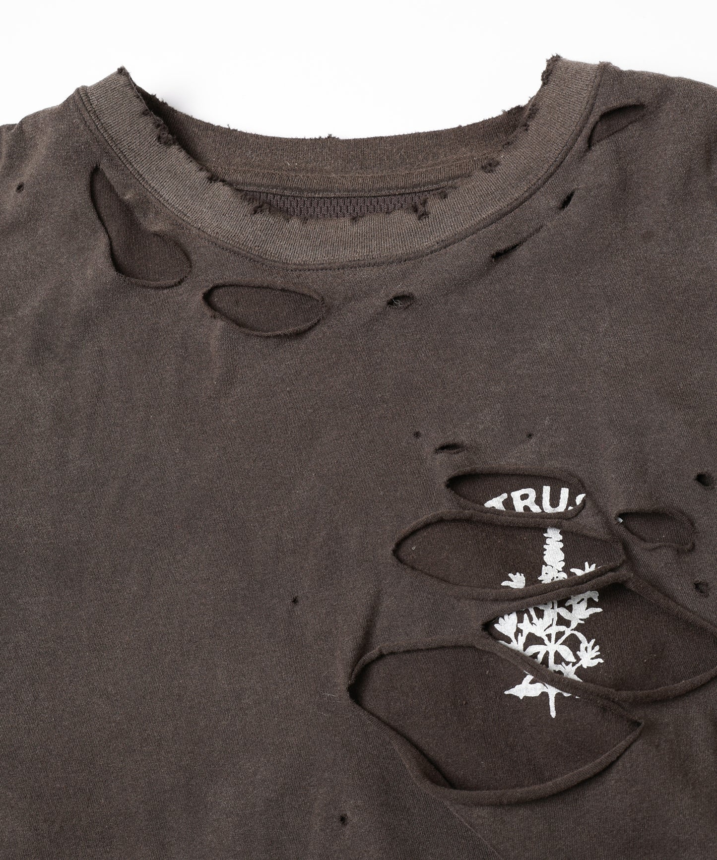 WAFFLE DAMAGE LAYERED L/S