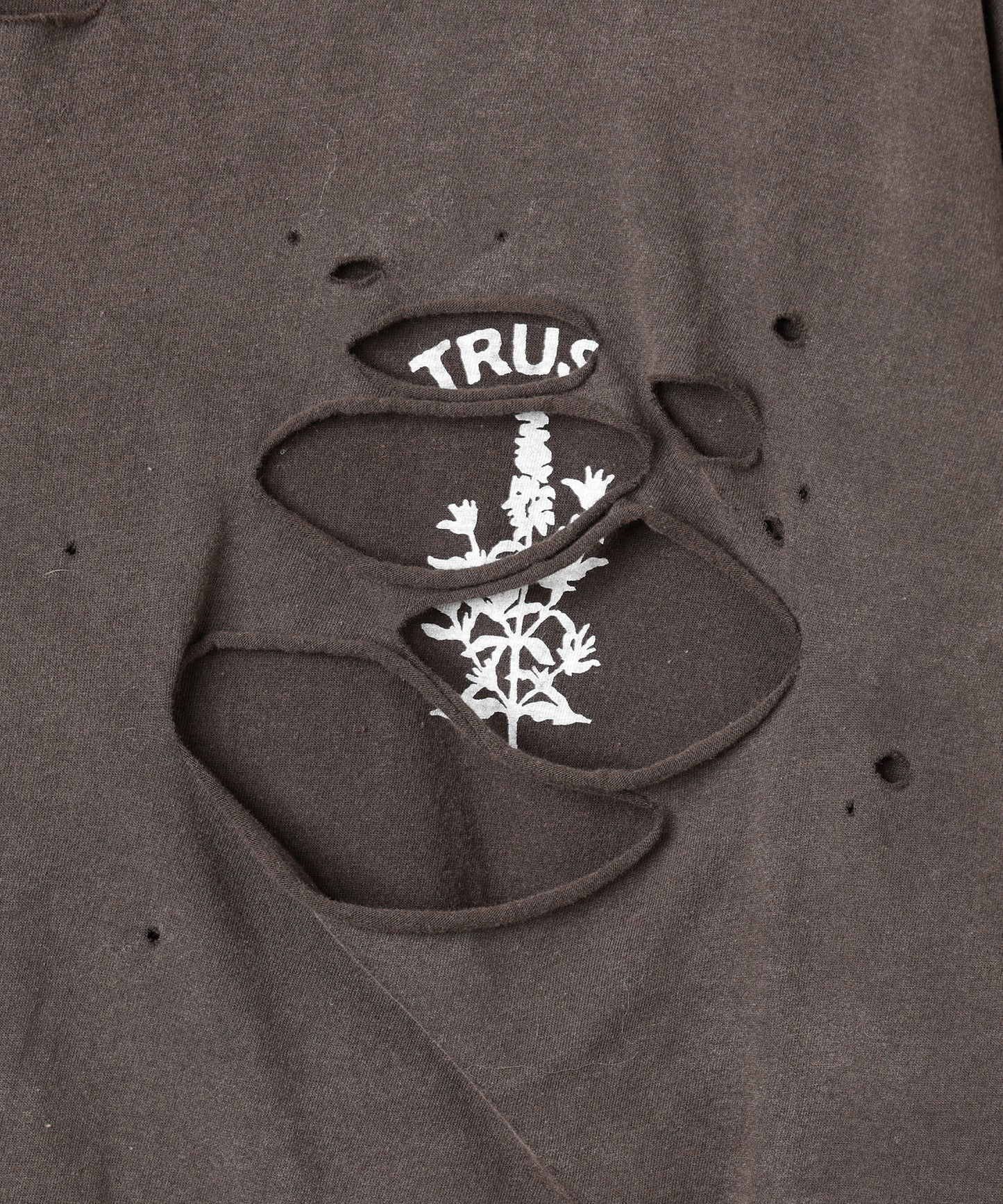 WAFFLE DAMAGE LAYERED L/S