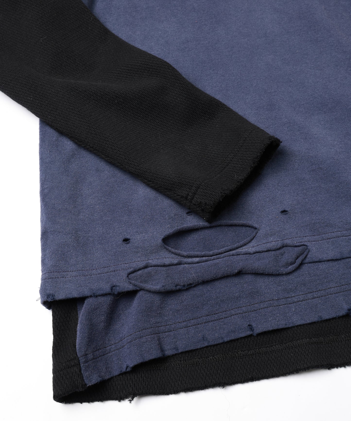 WAFFLE DAMAGE LAYERED L/S