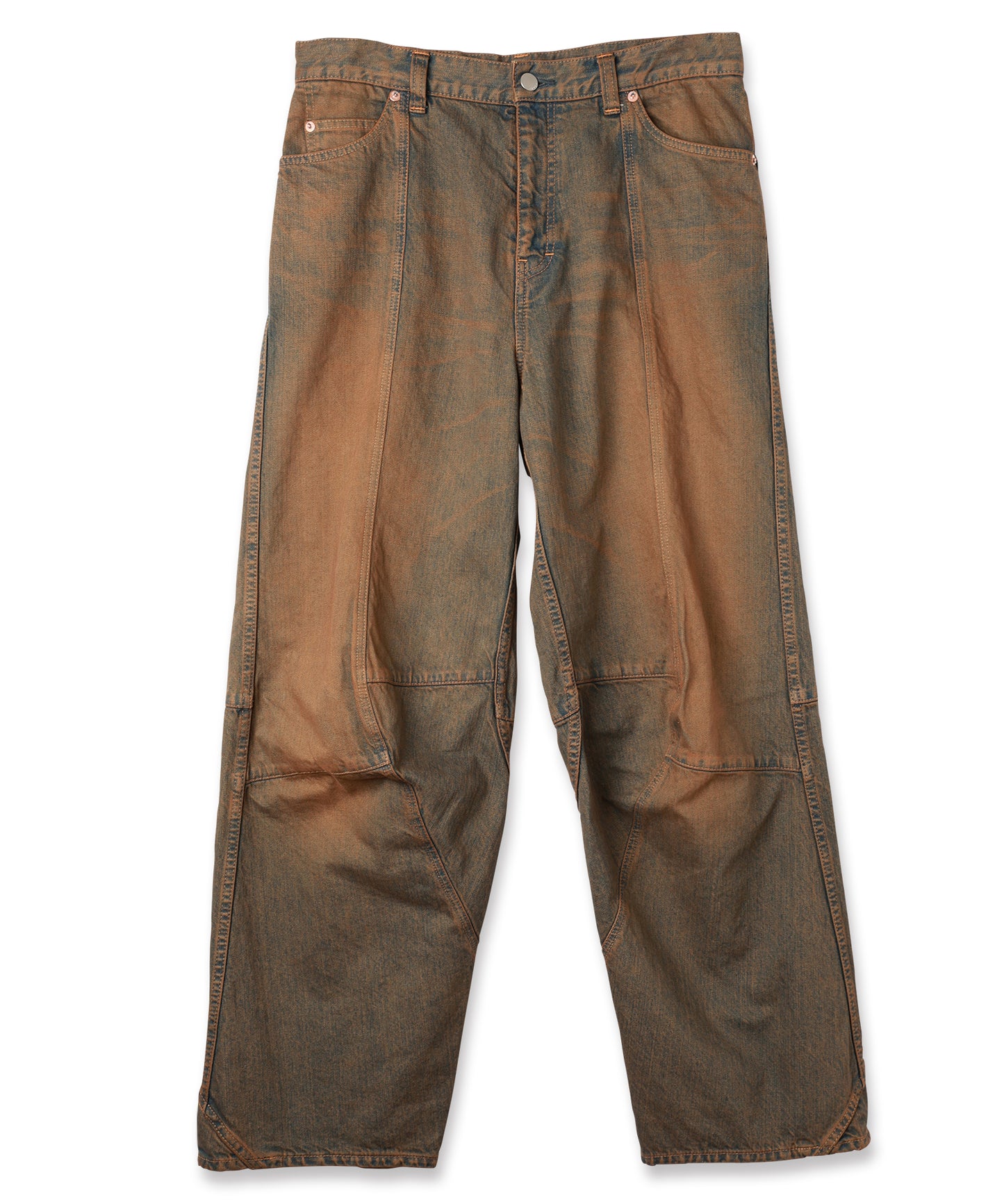 SWITCHING BAGGY DENIM PANTS