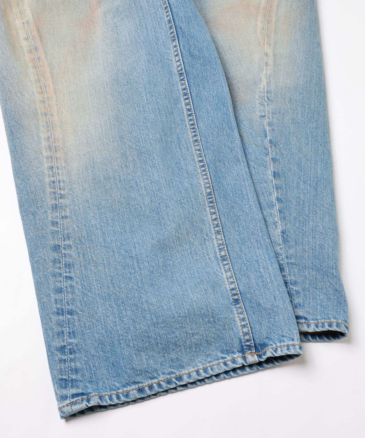 OVER WRAP DENIM PANTS
