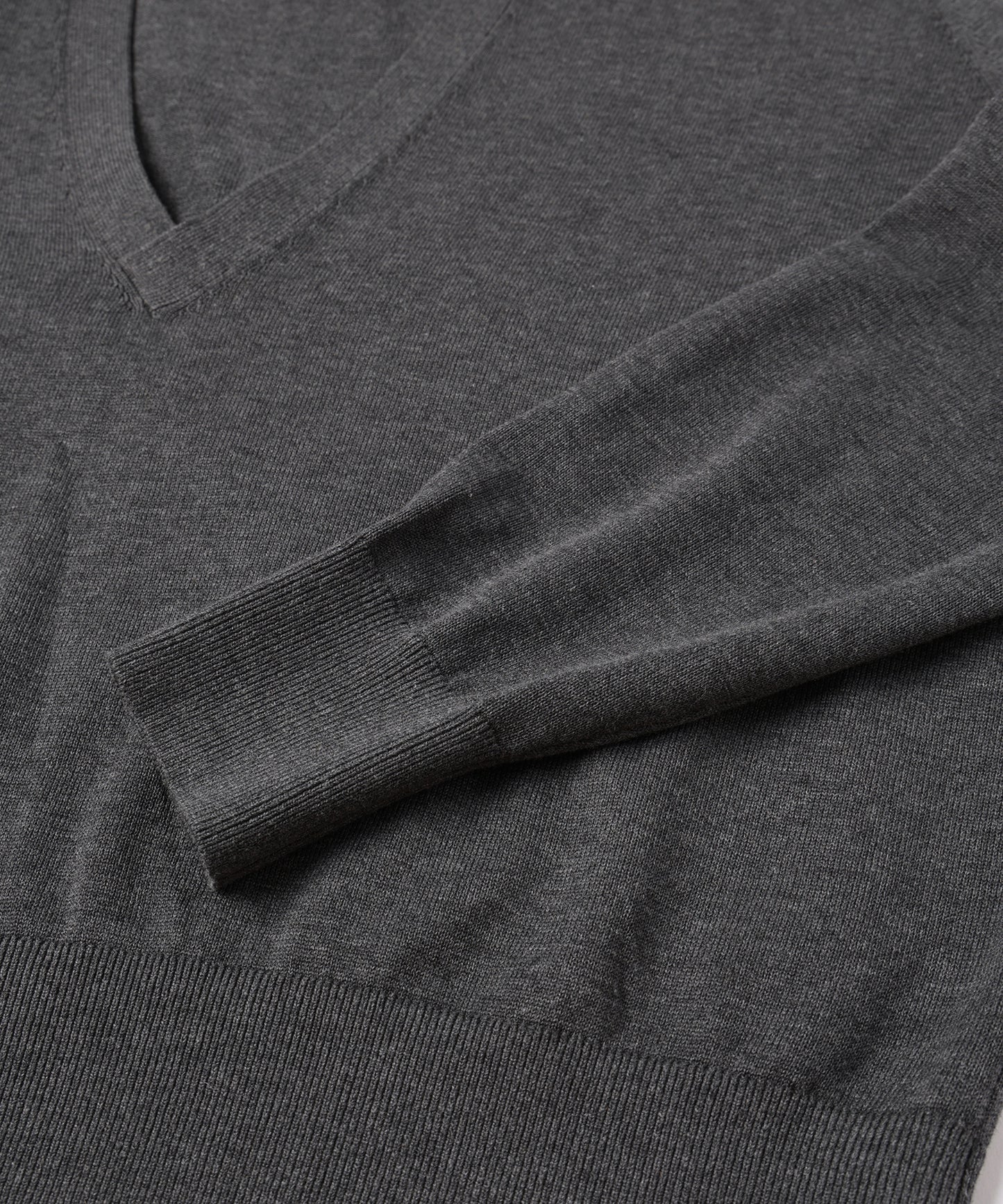 JIEDA COTTON SILK V NECK KNIT