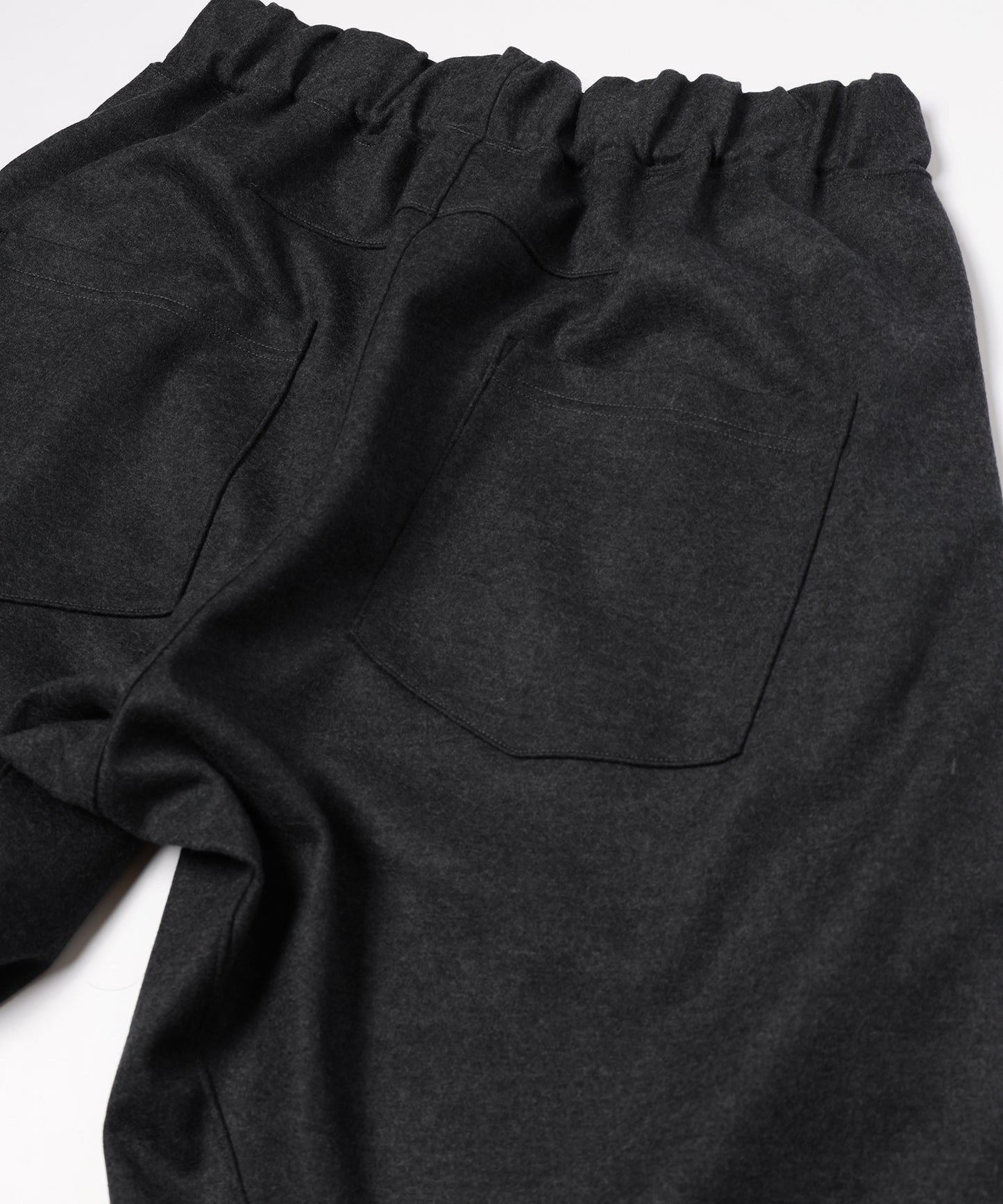 WIDE TUCK WOOL PANTS