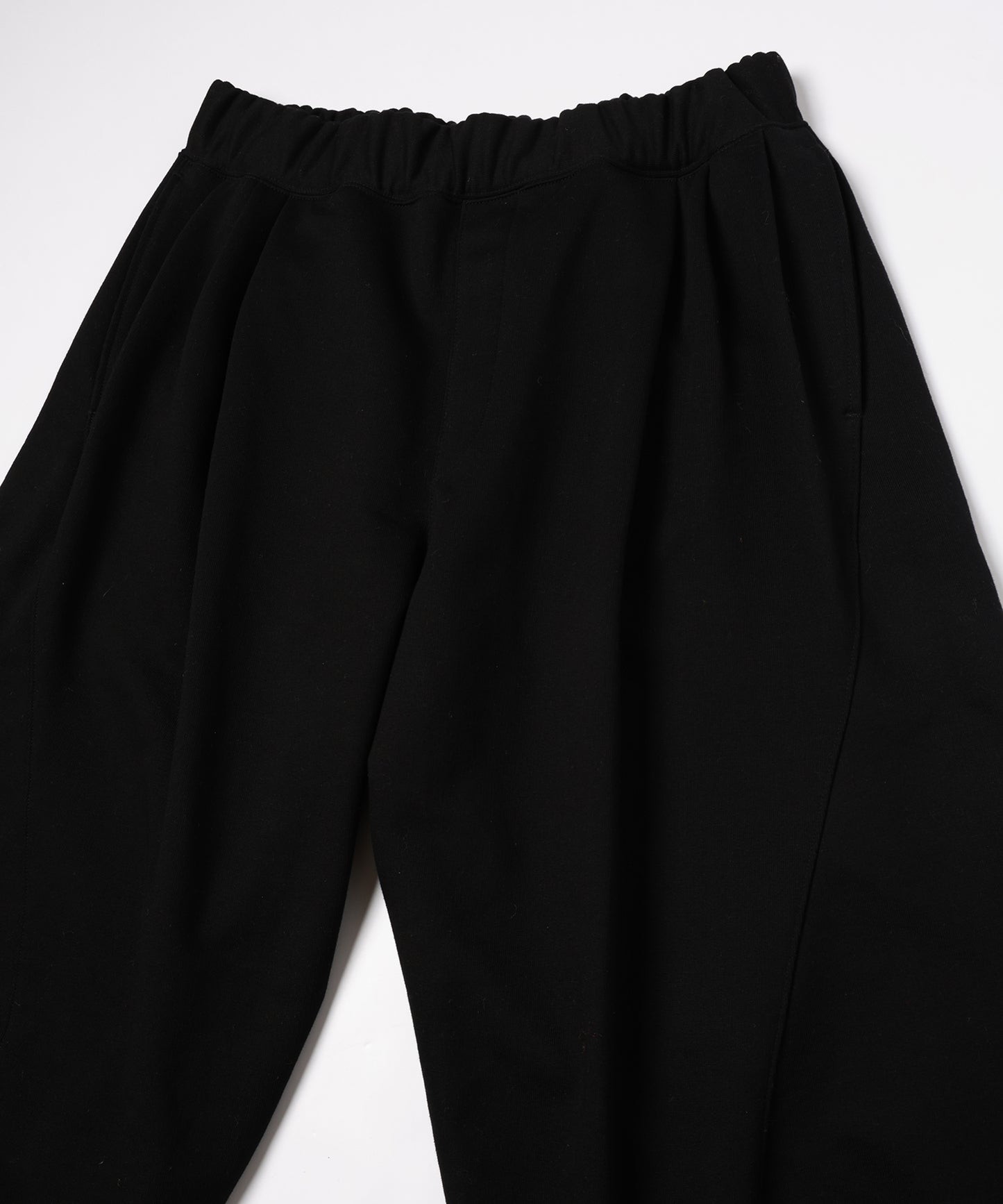 WIDE TUCK WOOL PANTS