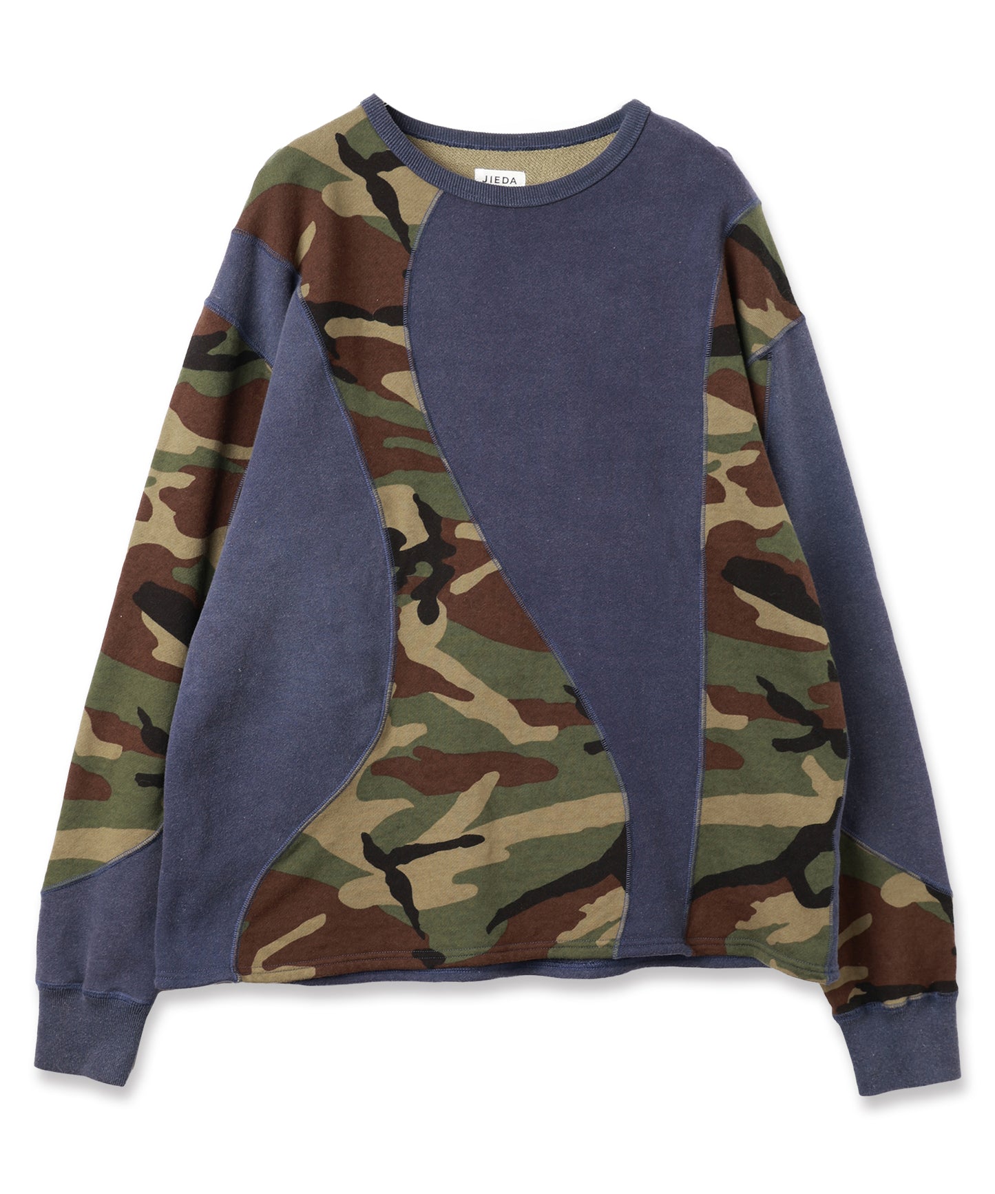 SWITCHING STITCH SWEAT CREW