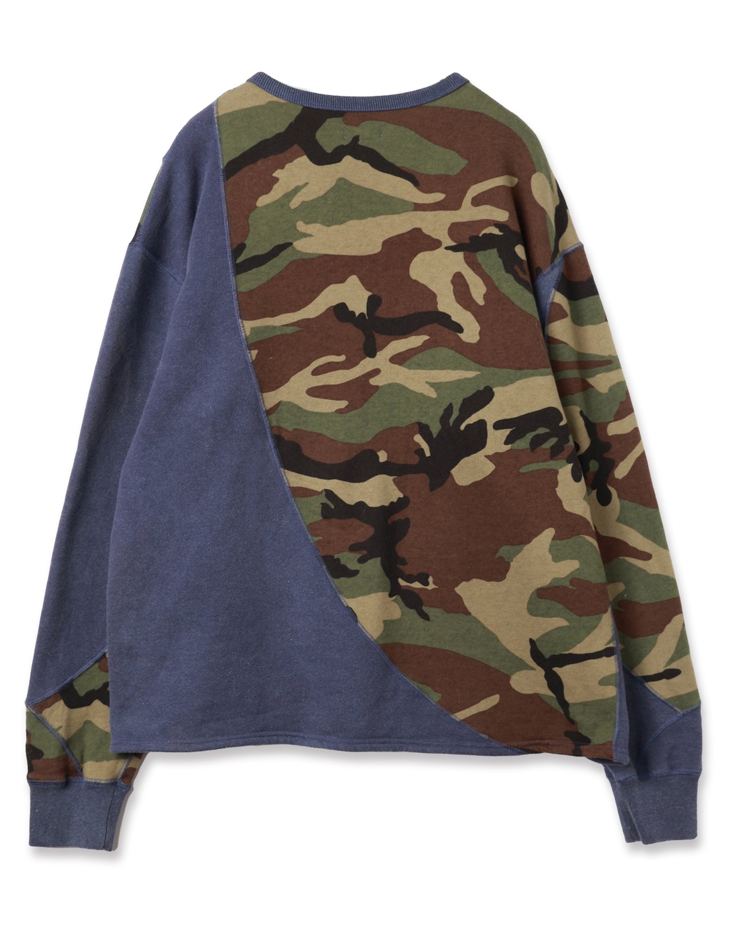 SWITCHING STITCH SWEAT CREW