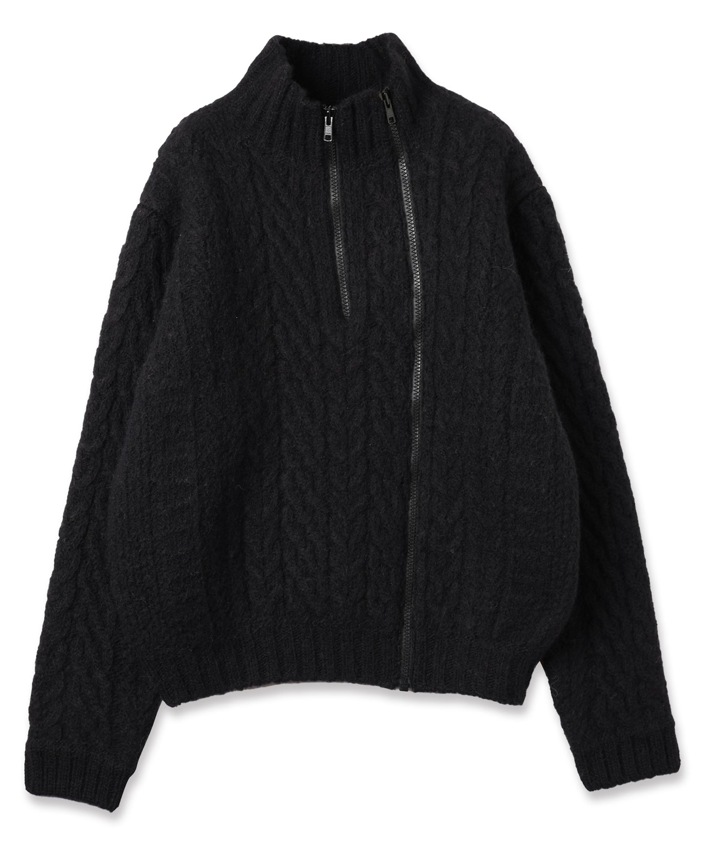 CABLE ZIP KNIT