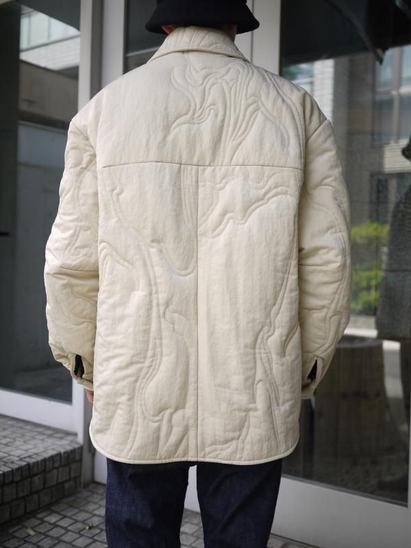 MARBLE PADDED OVERSHIRT
