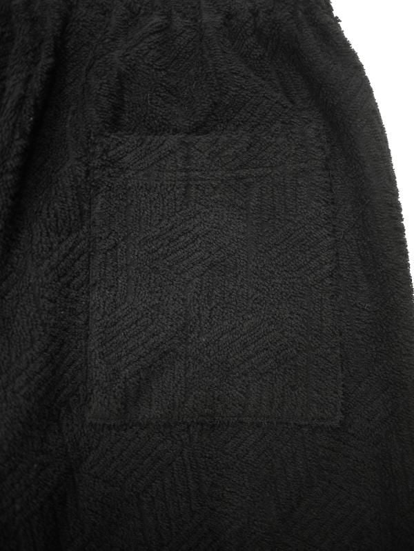 GEOMETRIC PILE WIDE SHORTS