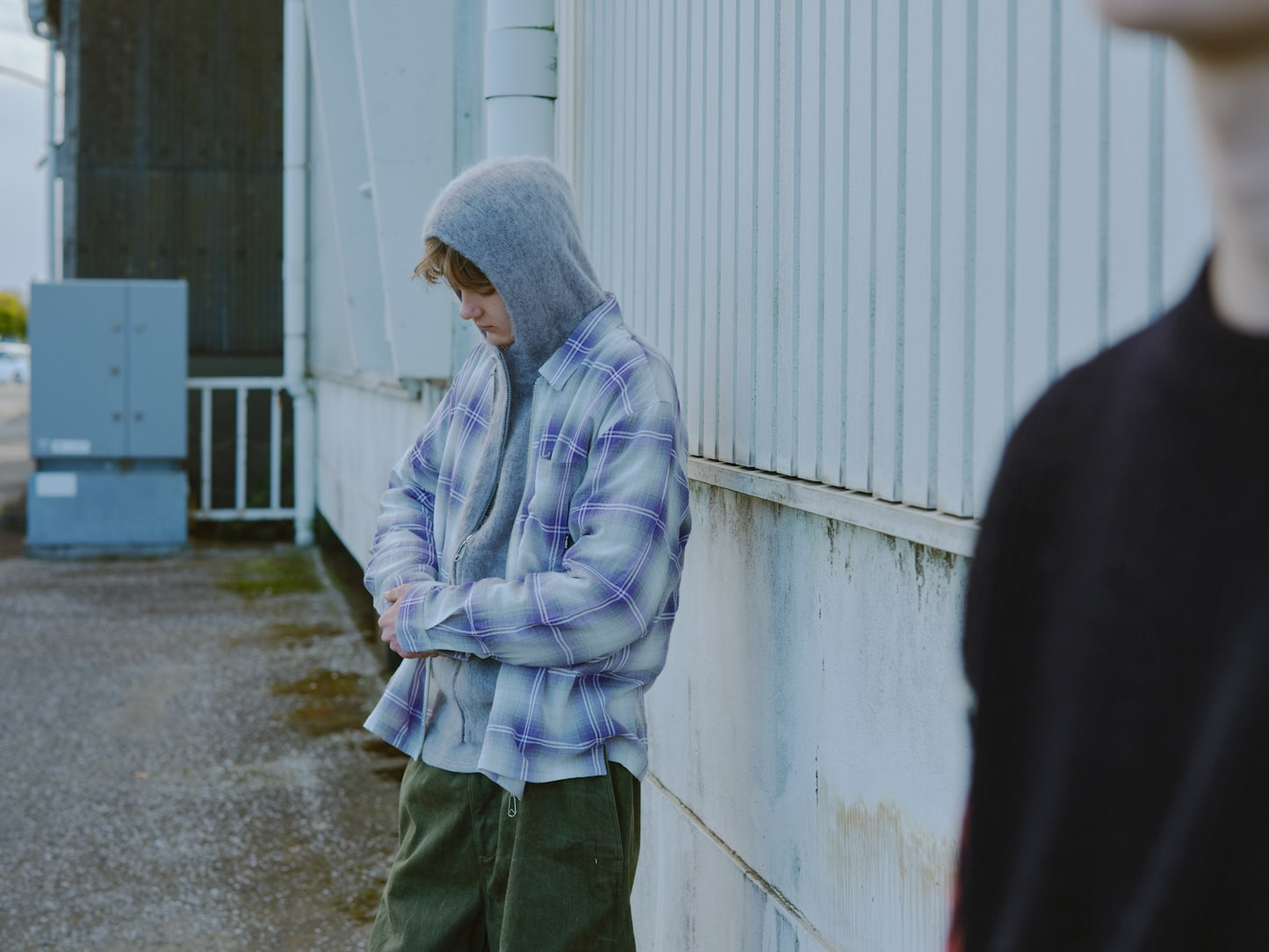 MOHAIR ZIP HOODIE
