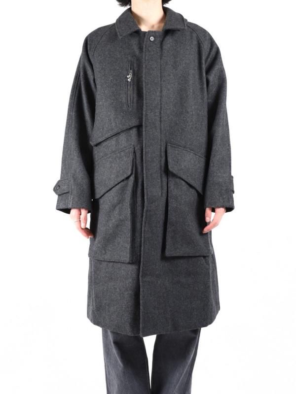 MELTON TRENCH COAT