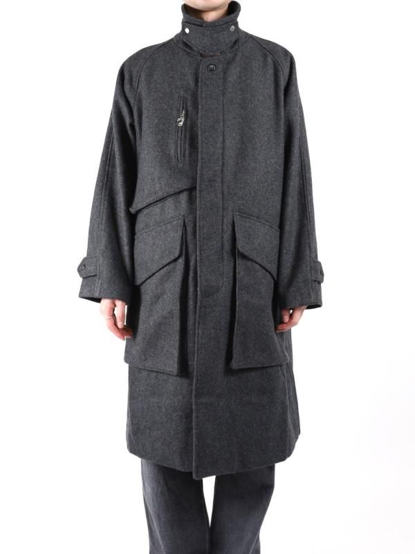 MELTON TRENCH COAT