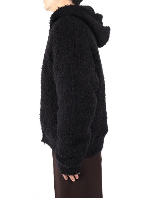 FURRY CARDIGAN ZIP-UP HOODIE