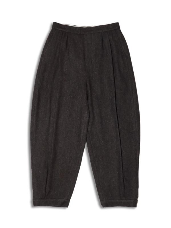 WOOL SHIRRING PANTS