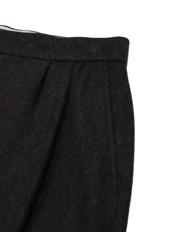 WOOL SHIRRING PANTS