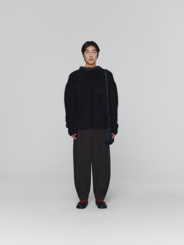 WOOL SHIRRING PANTS