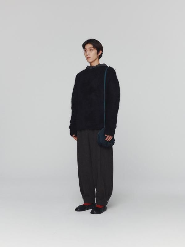 WOOL SHIRRING PANTS