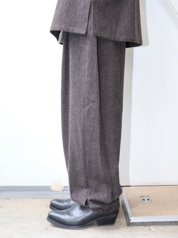 WOOL SHIRRING PANTS