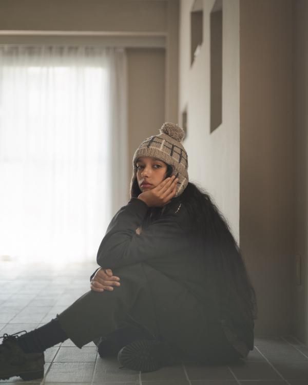 Ear Flap Pom Pom Beanie