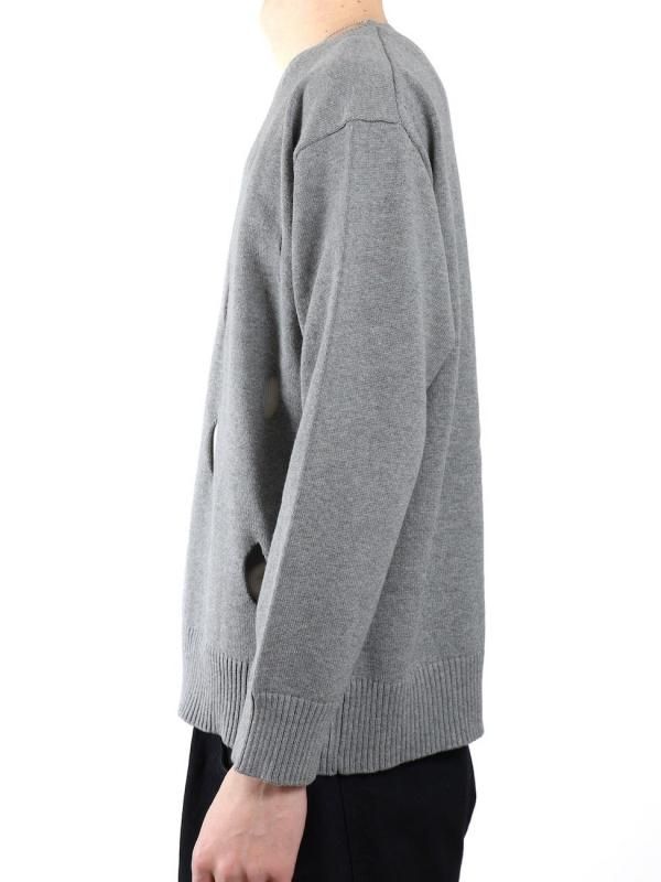 HOLE CREW KNIT