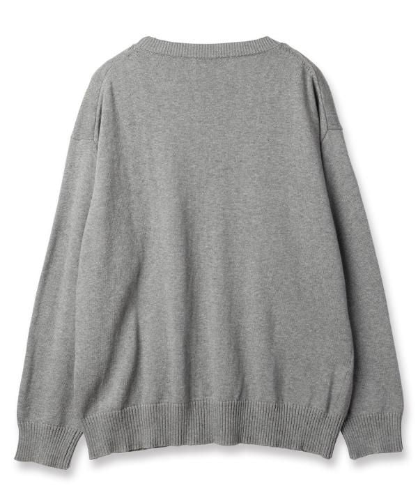 HOLE CREW KNIT