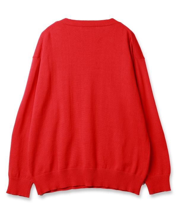 HOLE CREW KNIT