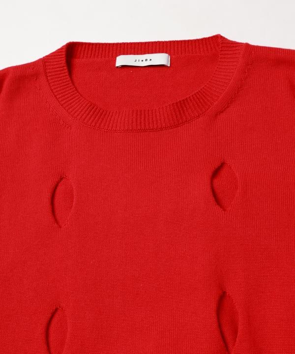 HOLE CREW KNIT