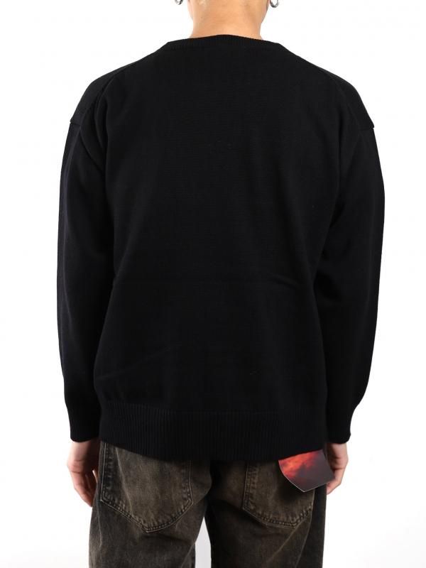 HOLE CREW KNIT