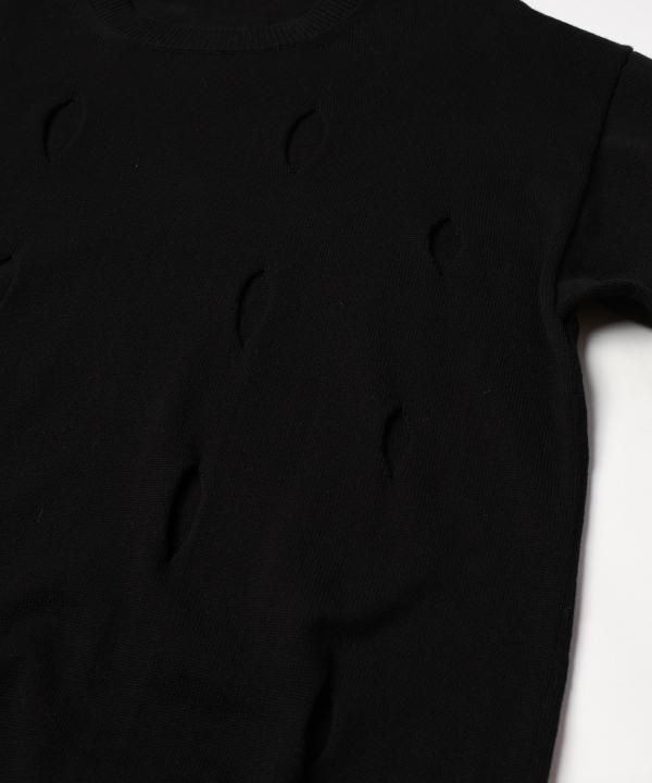 HOLE CREW KNIT