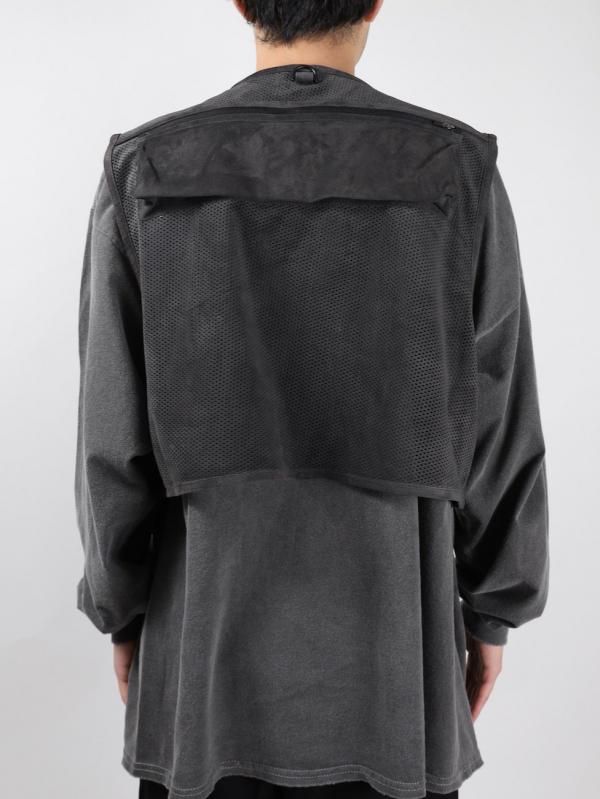 SUEDE MESH VEST