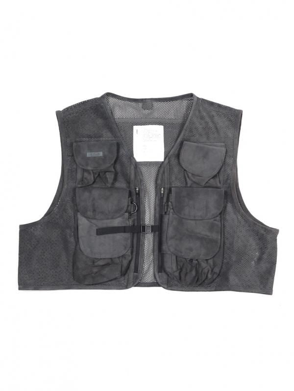 SUEDE MESH VEST