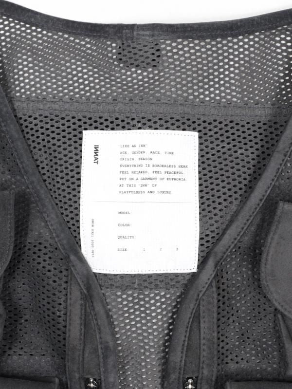 SUEDE MESH VEST