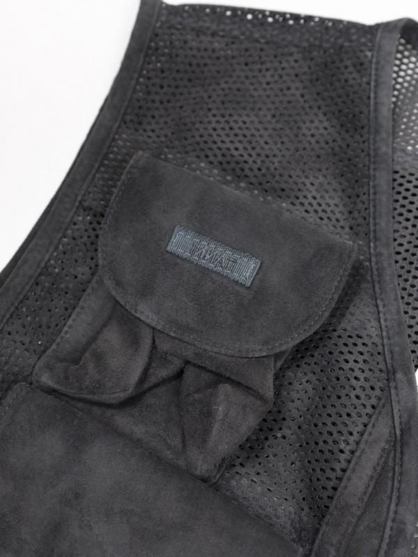 SUEDE MESH VEST