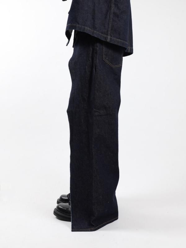 WRAP DENIM PANTS