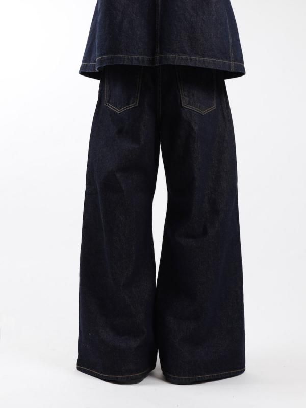 WRAP DENIM PANTS