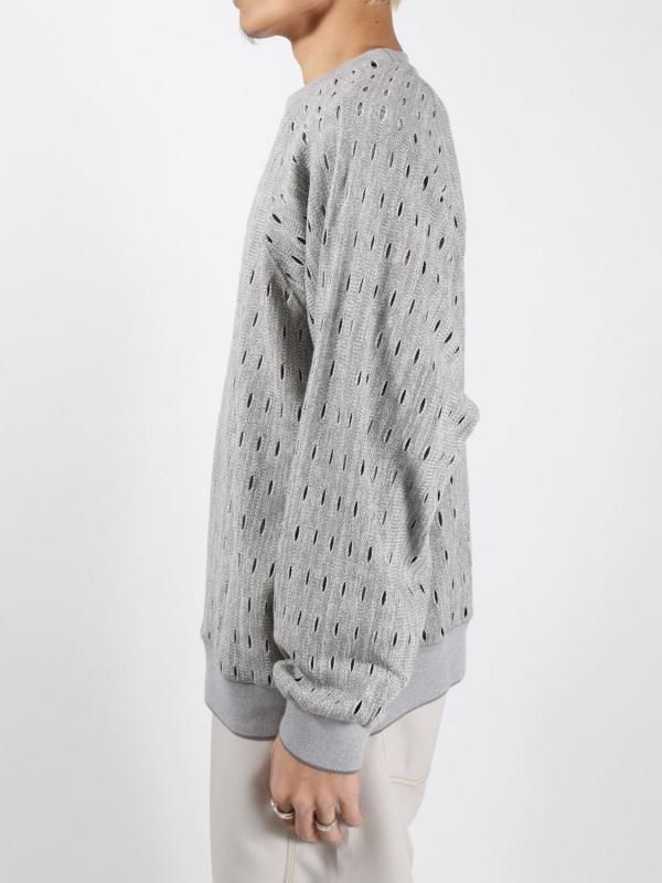 HOLE RAGLAN CREW