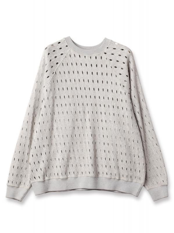 HOLE RAGLAN CREW